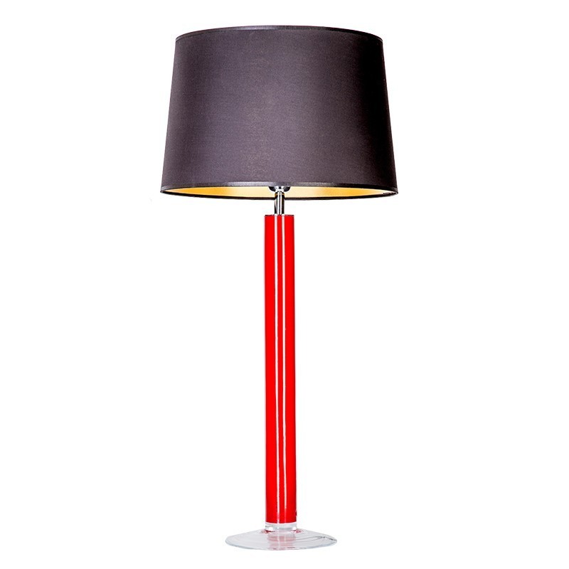 Levně 4concepts Designová stolní lampa FJORD RED Barva: Černo-zlatá