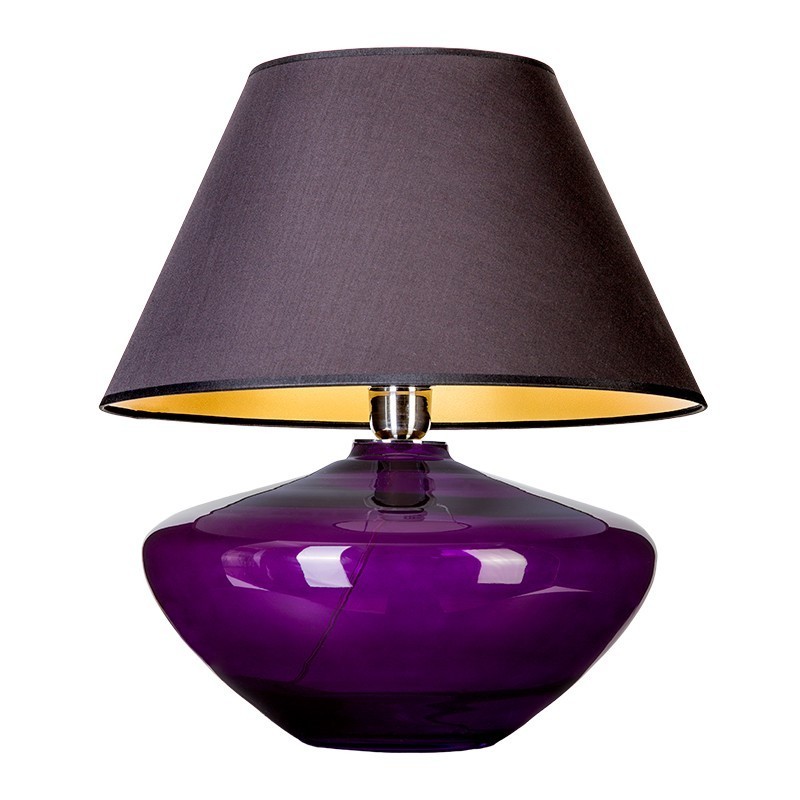 Levně 4concepts Designová stolní lampa MADRID VIOLET Barva: Černá