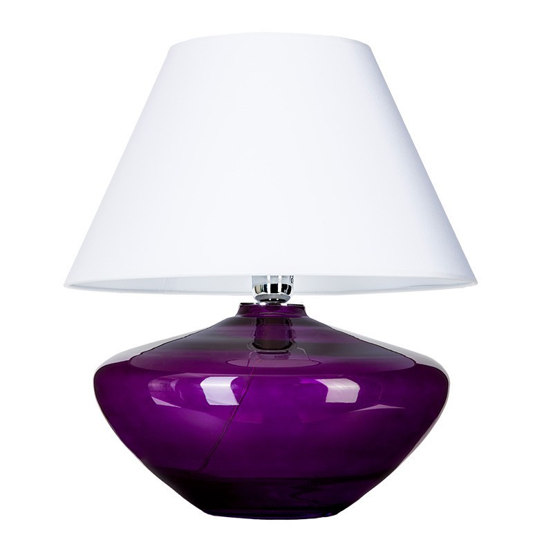 Levně 4concepts Designová stolní lampa MADRID VIOLET Barva: Bílá