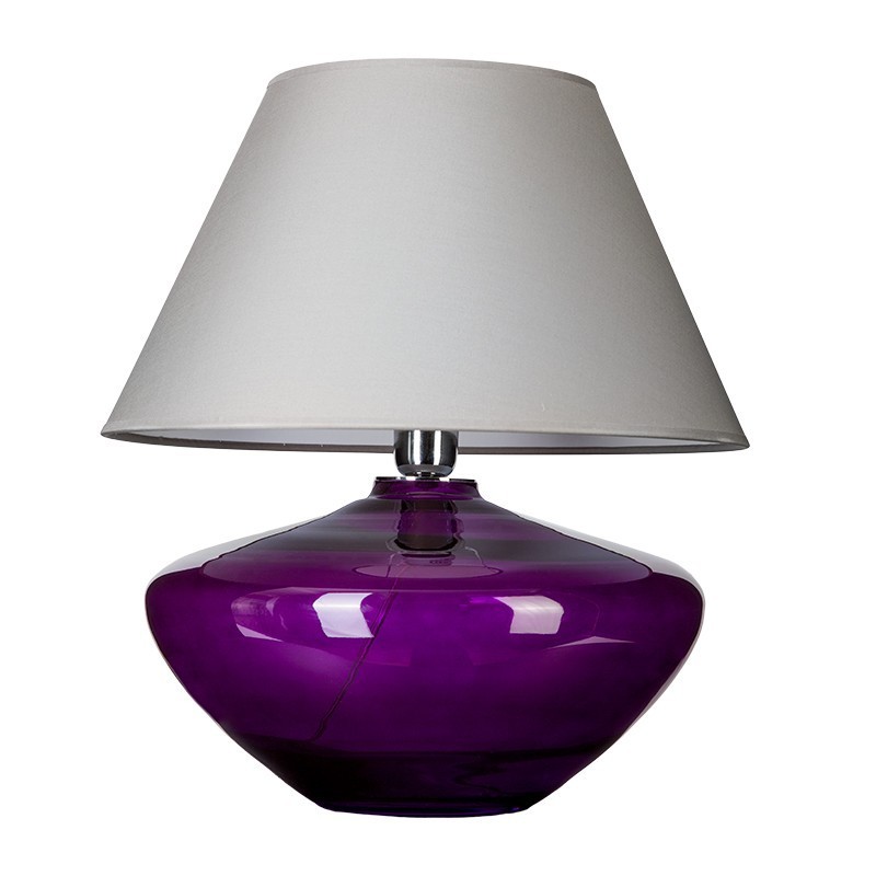 Levně 4concepts Designová stolní lampa MADRID VIOLET Barva: Šedá