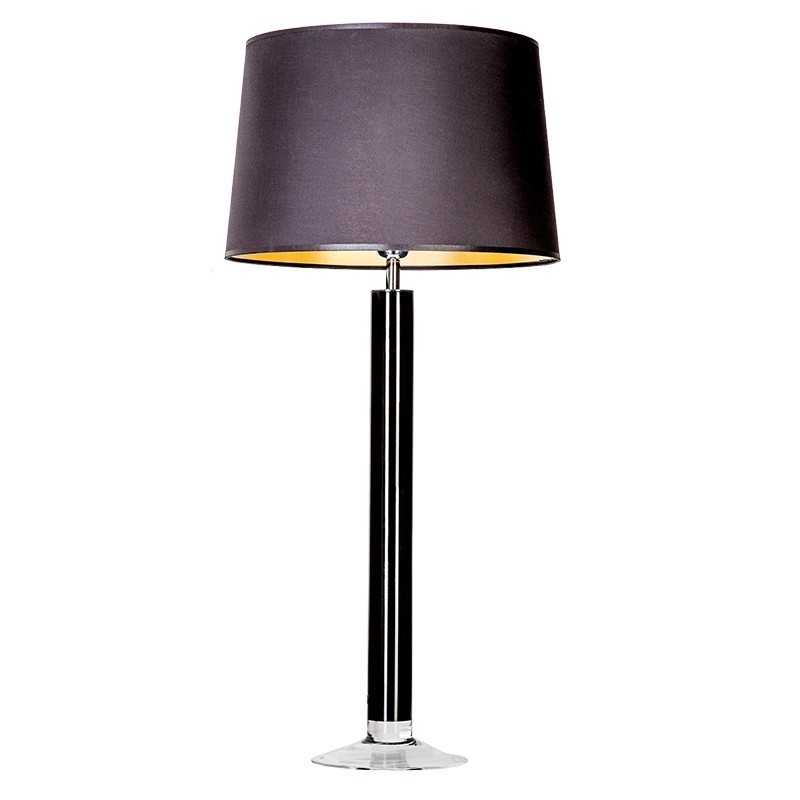 Levně 4concepts Designová stolní lampa FJORD BLACK Barva: Černo-zlatá