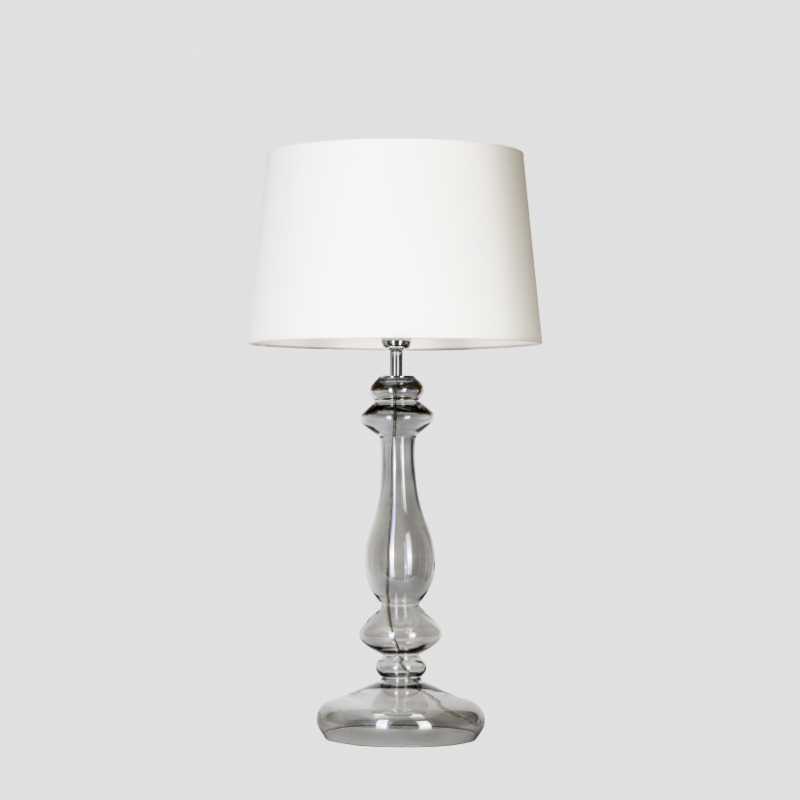 Levně 4concepts Luxusní stolní lampa VERSAILLES TRANSPARENT BLACK Barva: Bílá