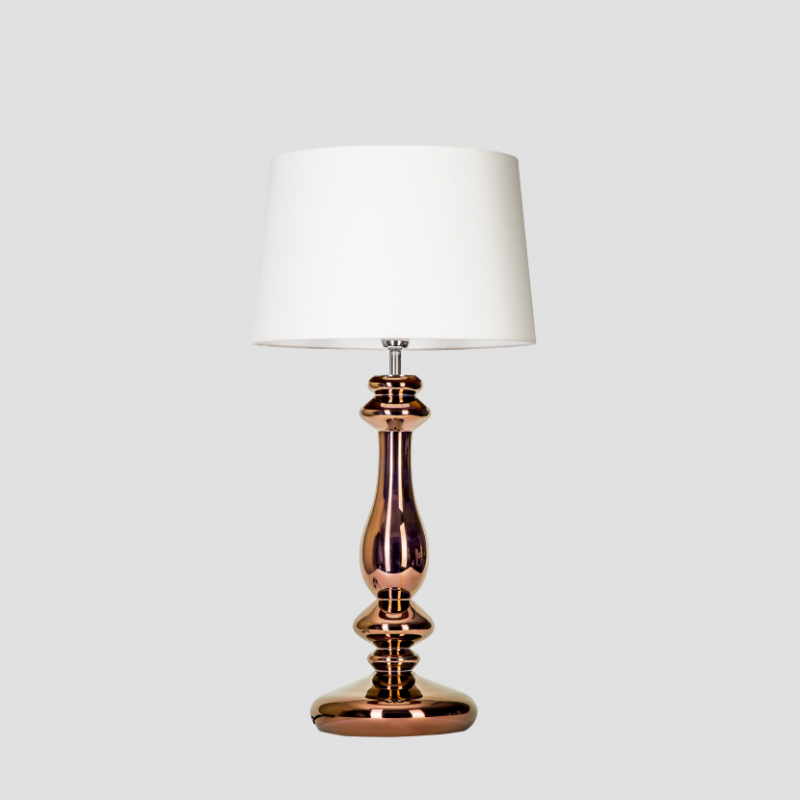 Levně 4concepts Luxusní stolní lampa VERSAILLES COPPER Barva: Bílá