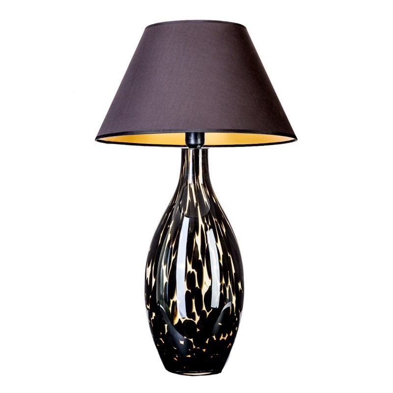 Levně 4concepts Designová stolní lampa KENYA Barva: Černá