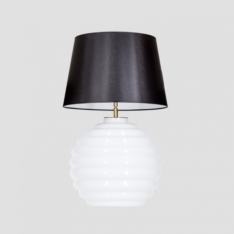 Levně 4concepts Designová stolní lampa SAINT TROPEZ WHITE Barva: Černo-bílá
