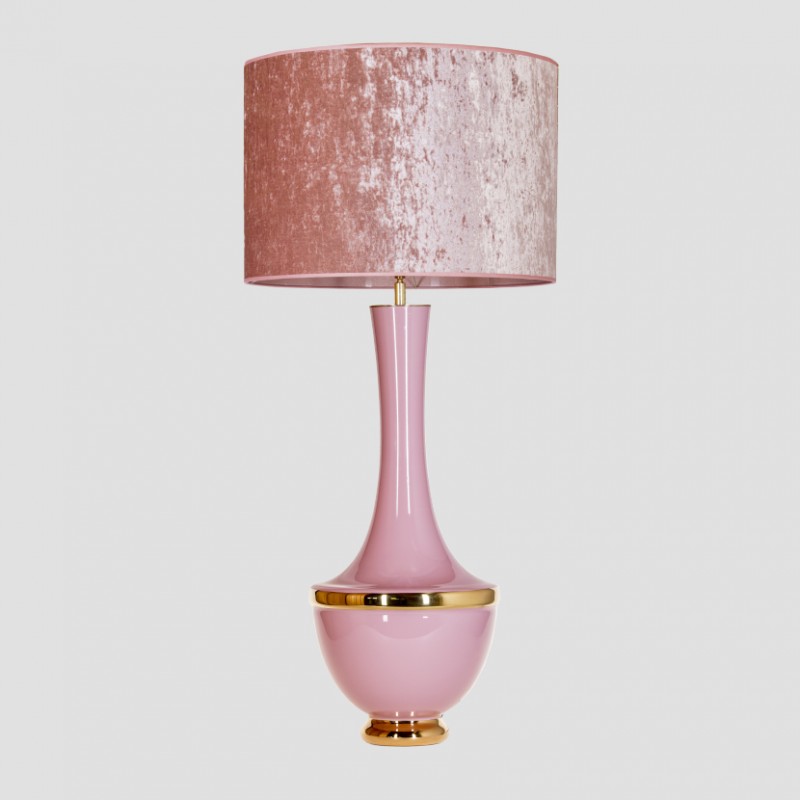 Levně 4concepts Designová stolní lampa TROYA ROUGE Barva: Samet