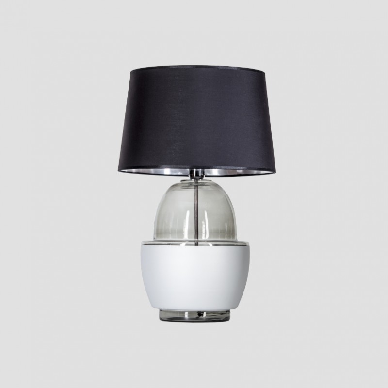 Levně 4concepts Designová stolní lampa ARIEL ANTHRACITE SILVER Barva: Bílá