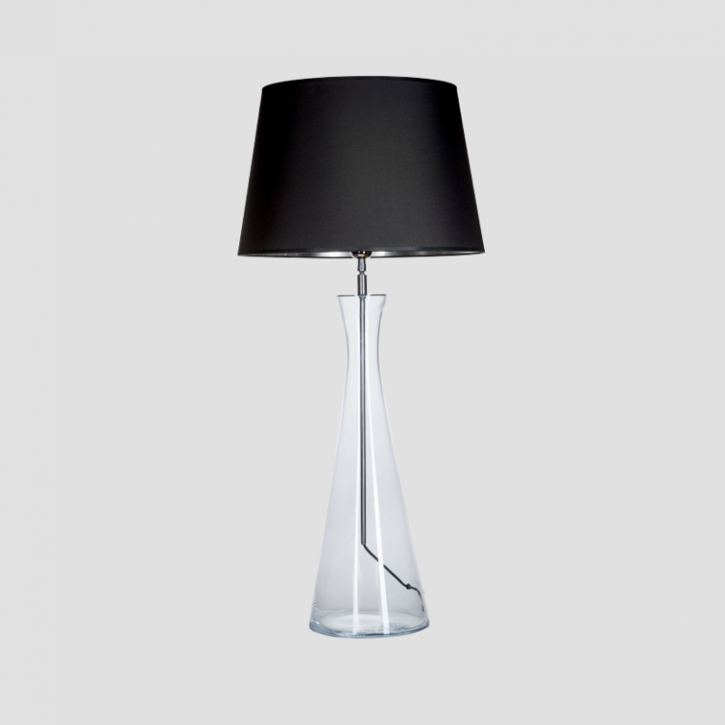 Levně 4concepts Designová stolní lampa CHIANTI Barva: Černo-stříbrná