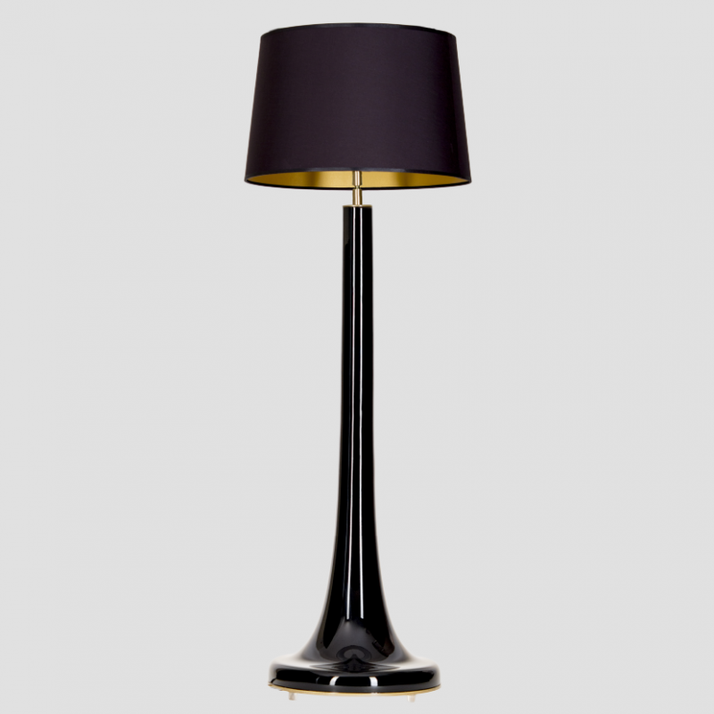Levně 4concepts Designová stojací lampa ZURICH BLACK Barva: Černá