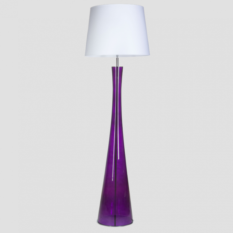 Levně 4concepts Luxusní stojací lampa SIENA LAVENDER Barva: Bílá