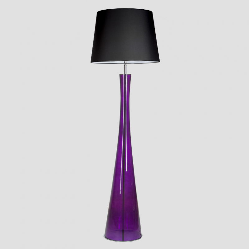 Levně 4concepts Luxusní stojací lampa SIENA LAVENDER Barva: Černo-bílá
