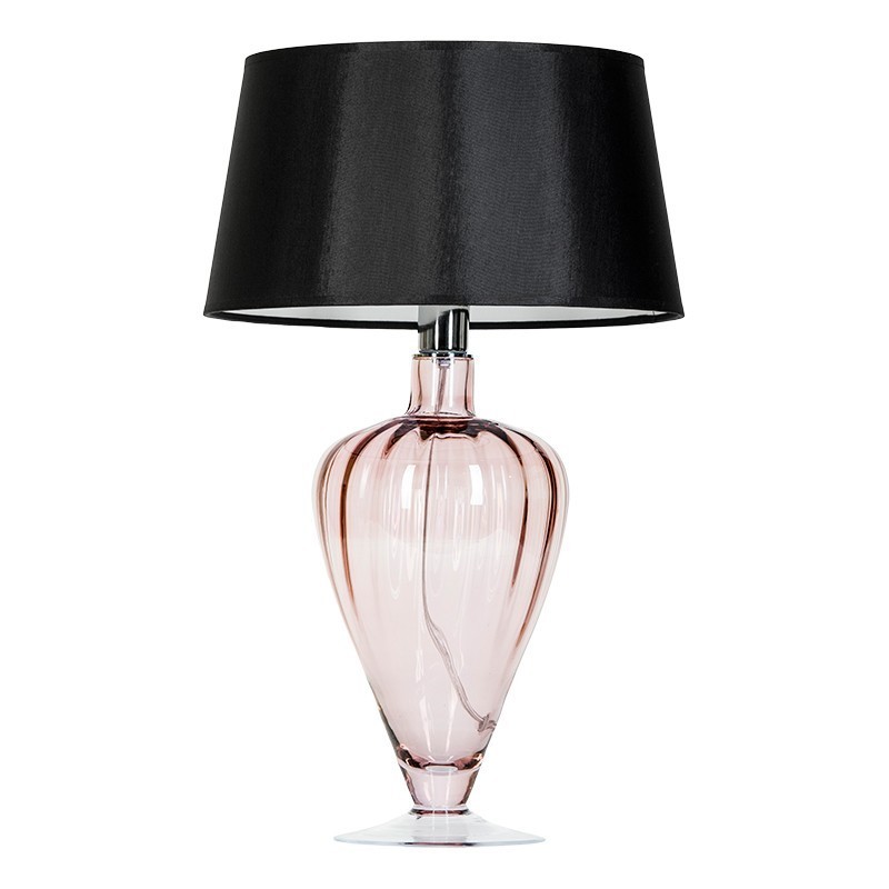 Levně 4concepts Luxusní stolní lampa BRISTOL TRANSPARENT COPPER Barva: Černo-bílá