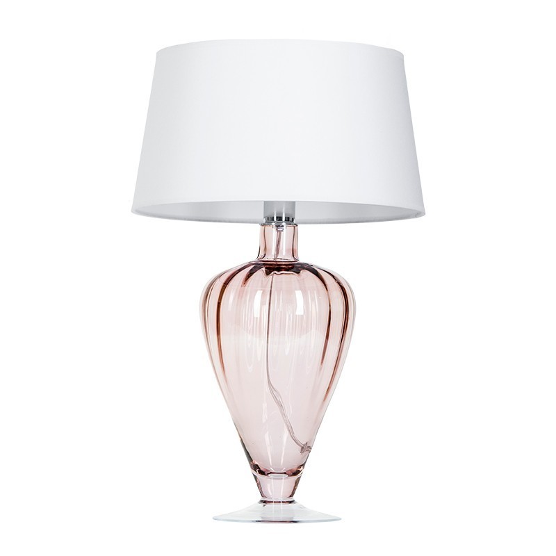 Levně 4concepts Luxusní stolní lampa BRISTOL TRANSPARENT COPPER Barva: Bílá
