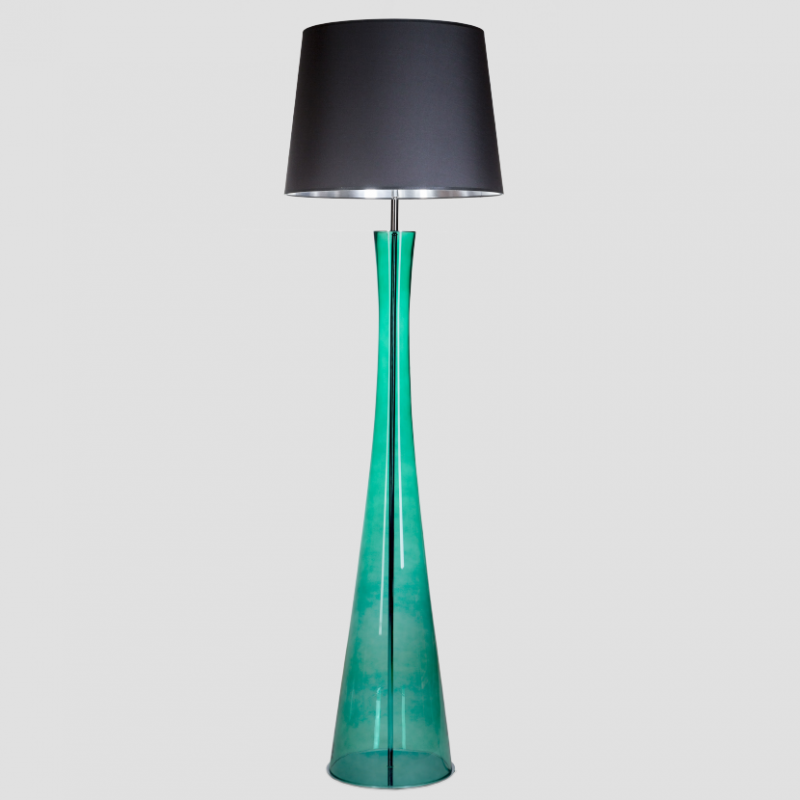 Levně 4concepts Luxusní stojací lampa SIENA GREEN Barva: Černo-stříbrná