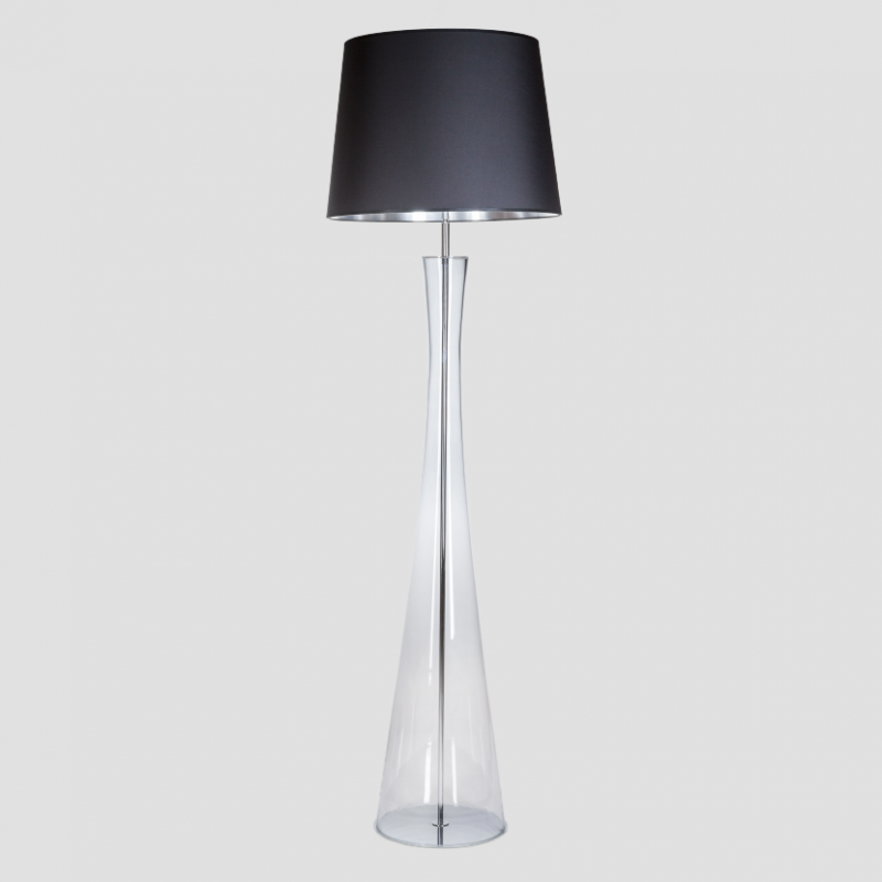 Levně 4concepts Luxusní stojací lampa SIENA Barva: Černo-stříbrná