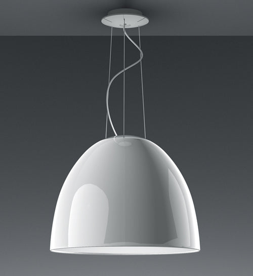Levně Artemide Designové závěsné LED svítidlo Nur Gloss Ø 55cm, 2700K, 1 x E27 Barva: Bílá