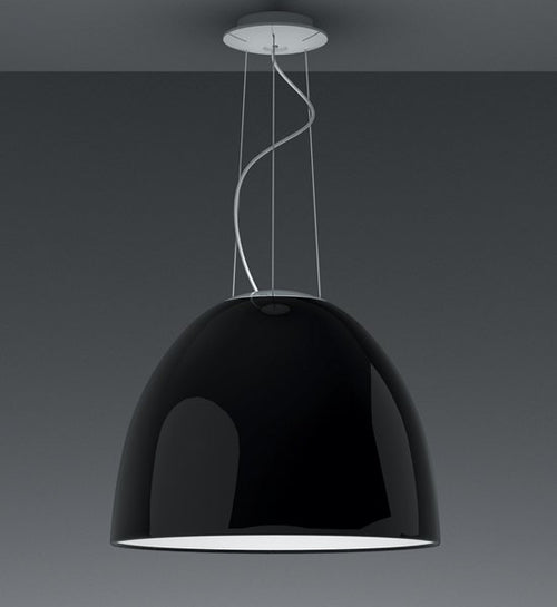 Levně Artemide Designové závěsné svítidlo Nur Gloss Ø 55cm, 1 x E27 Barva: Černá