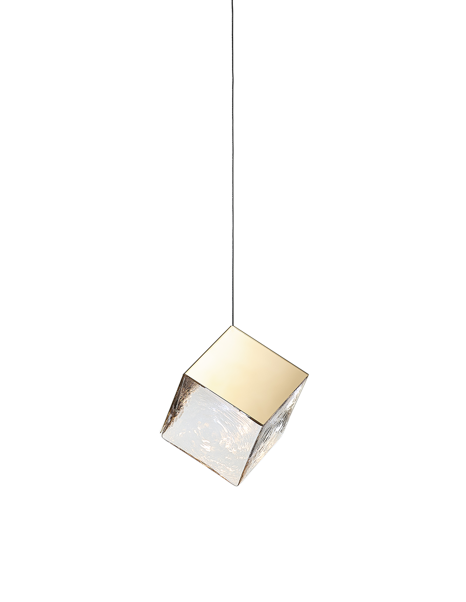 Bomma Luxusní závěsné svítidlo Pyrite large, s baldachýnem Barva: Zlatá