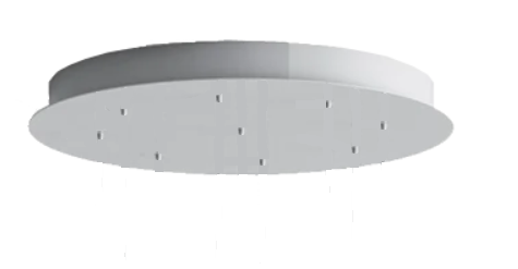 Baldachýn pro 9 svítidel Bomma Pyrite Barva: Broušená stříbrná