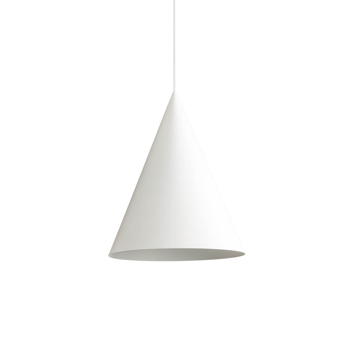 Redo Minimalistické závěsné svítidlo KONOS, ø35cm Barva: Bílá