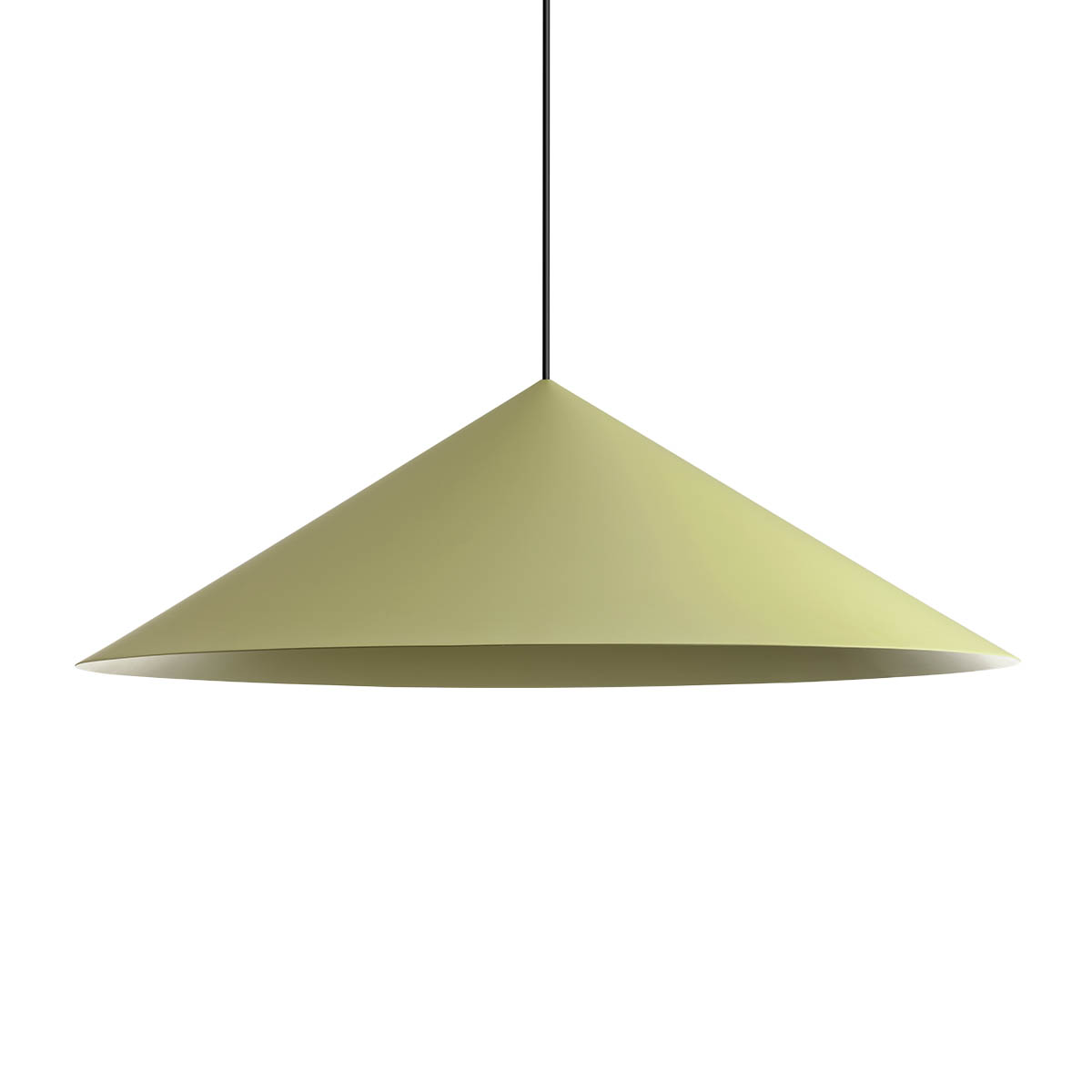 Redo Minimalistické závěsné svítidlo KONOS, ø75cm Barva: Zelená