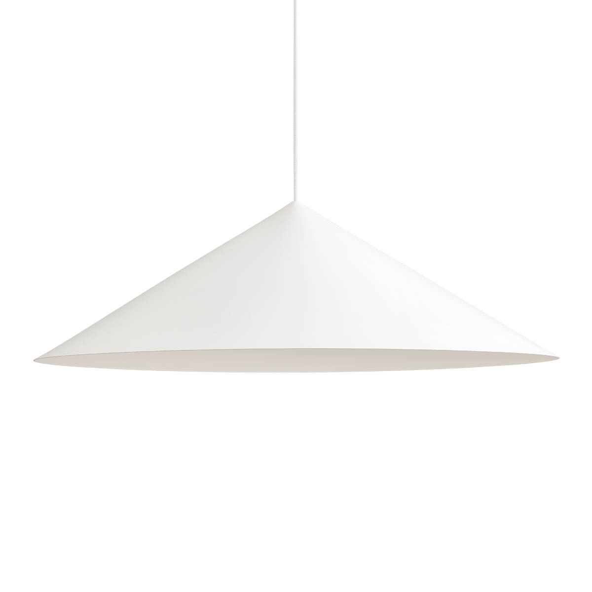 Redo Minimalistické závěsné svítidlo KONOS, ø75cm Barva: Bílá