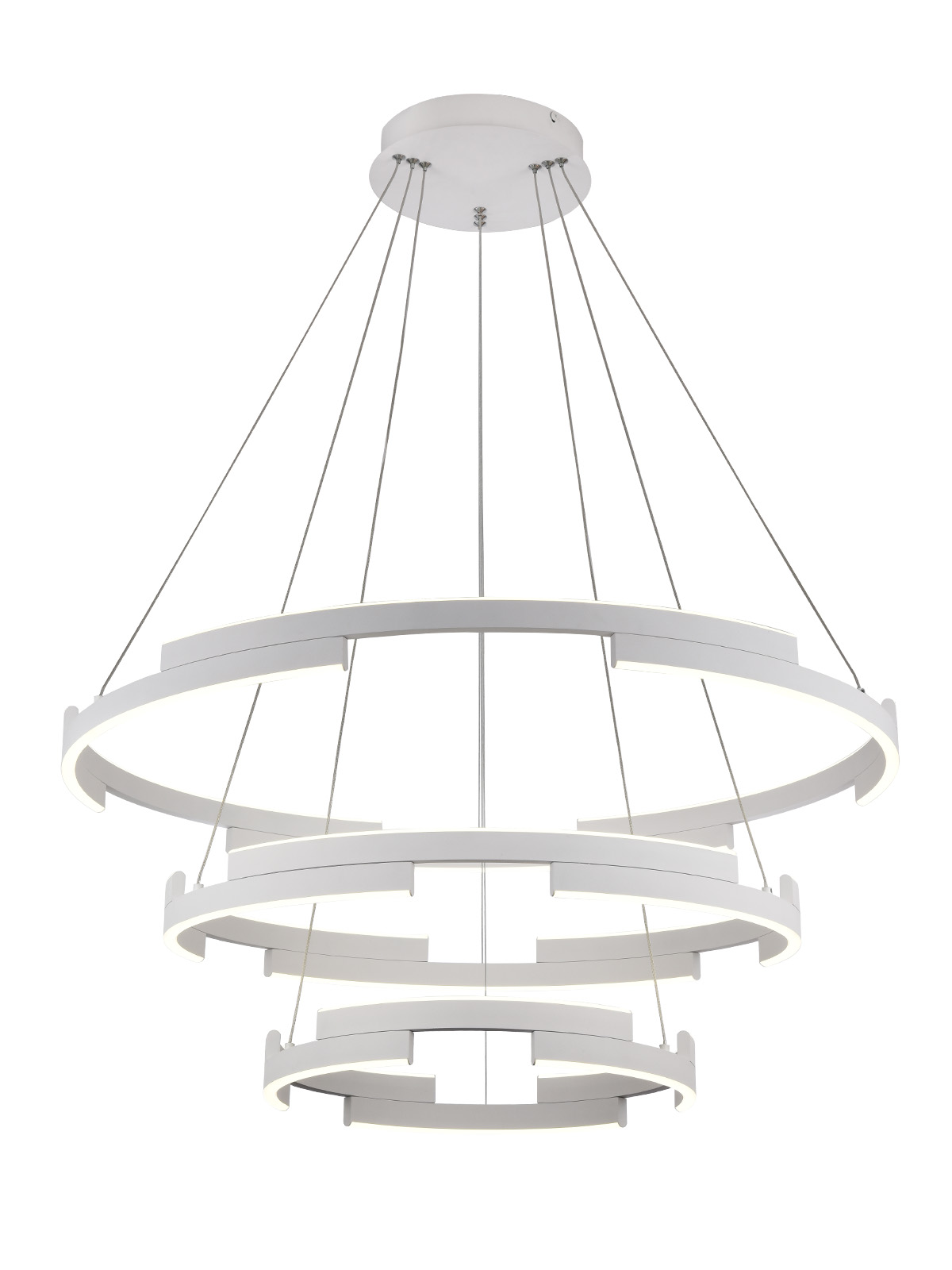 Smarter LED závěsný lustr Castle, ø40cm+60cm+80cm Barva: Bílá