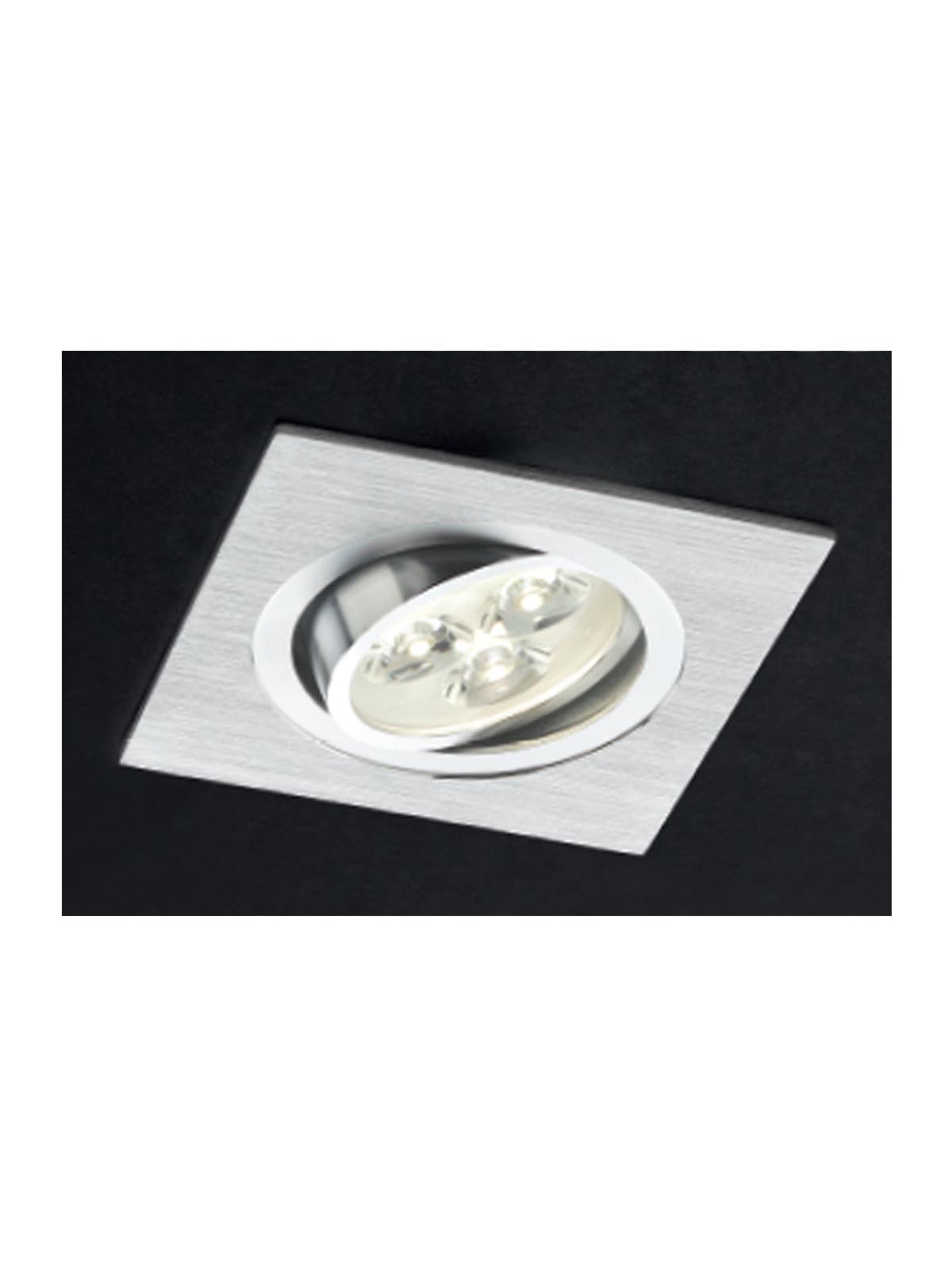 Smarter LED zapuštěné nastavitelné bodové Mt 116, š. 9,2cm Barva: Hliník