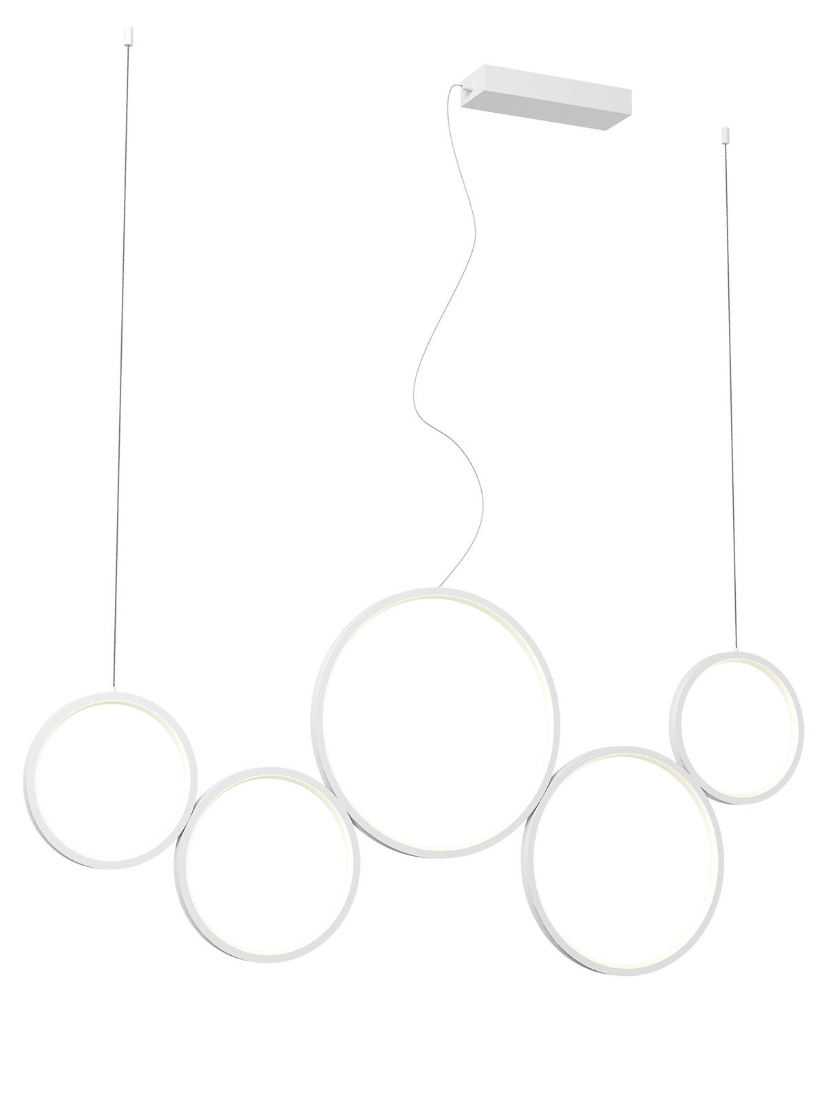 Smarter Závěsné LED interiérové svítidlo Athena, d.120cm Barva: Bílá