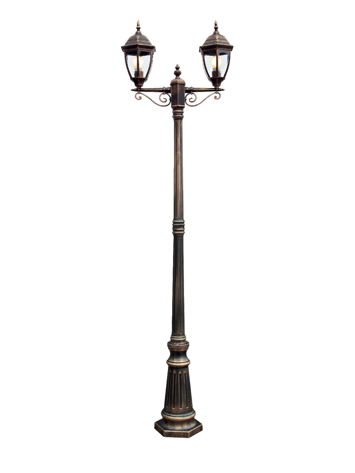 Smarter Venkovní lampa Sevilla se dvěma stínidly, v.225,6cm