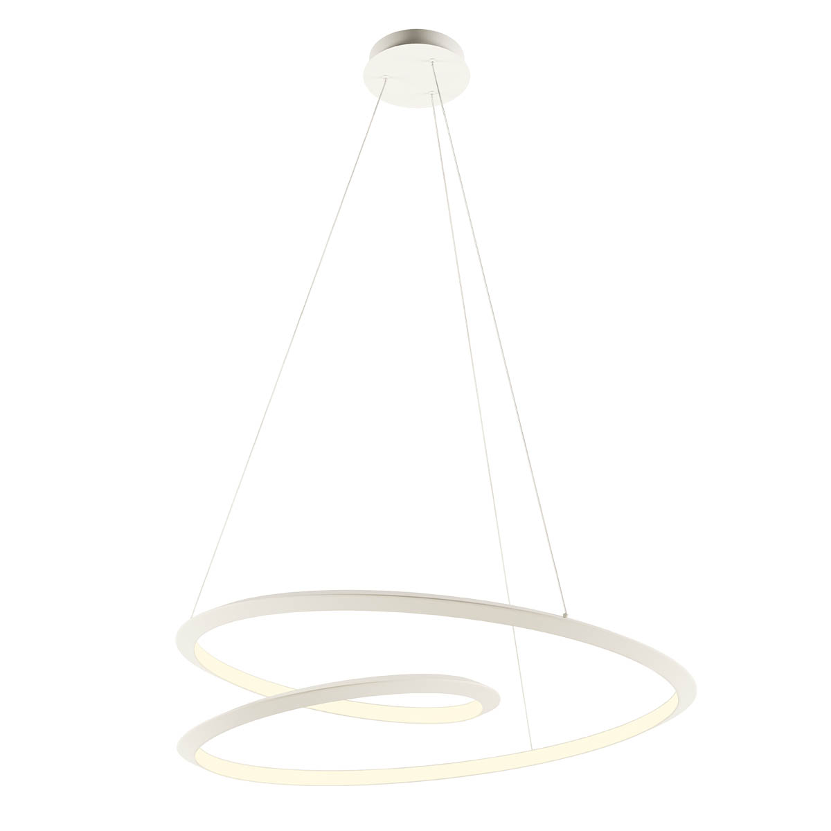 Redo Závěsné LED svítidlo STORM, ø100cm, CCT Barva: Bílá