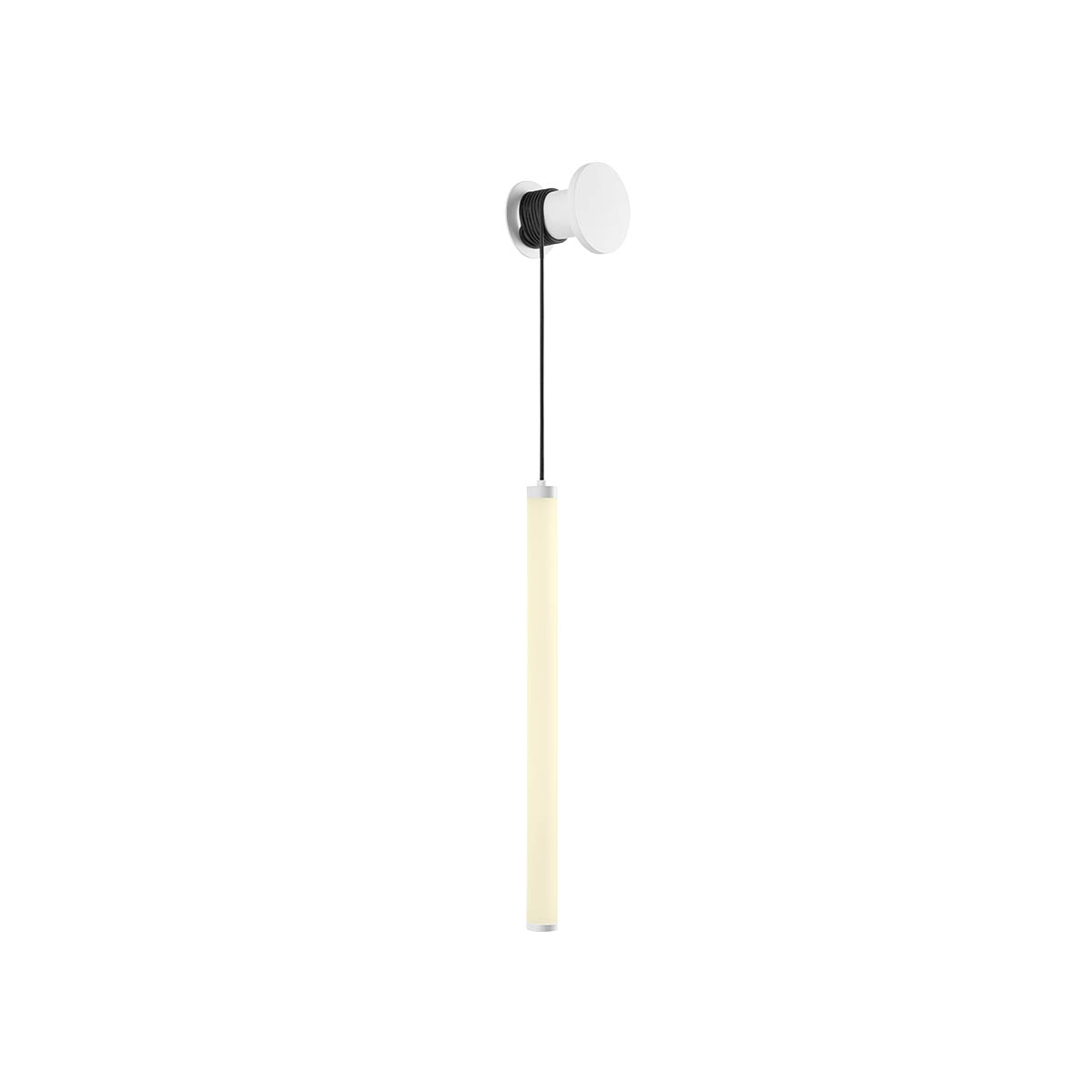 Redo Designové nástěnné LED svítidlo SWING, v.39cm, opálové Barva: Bílá