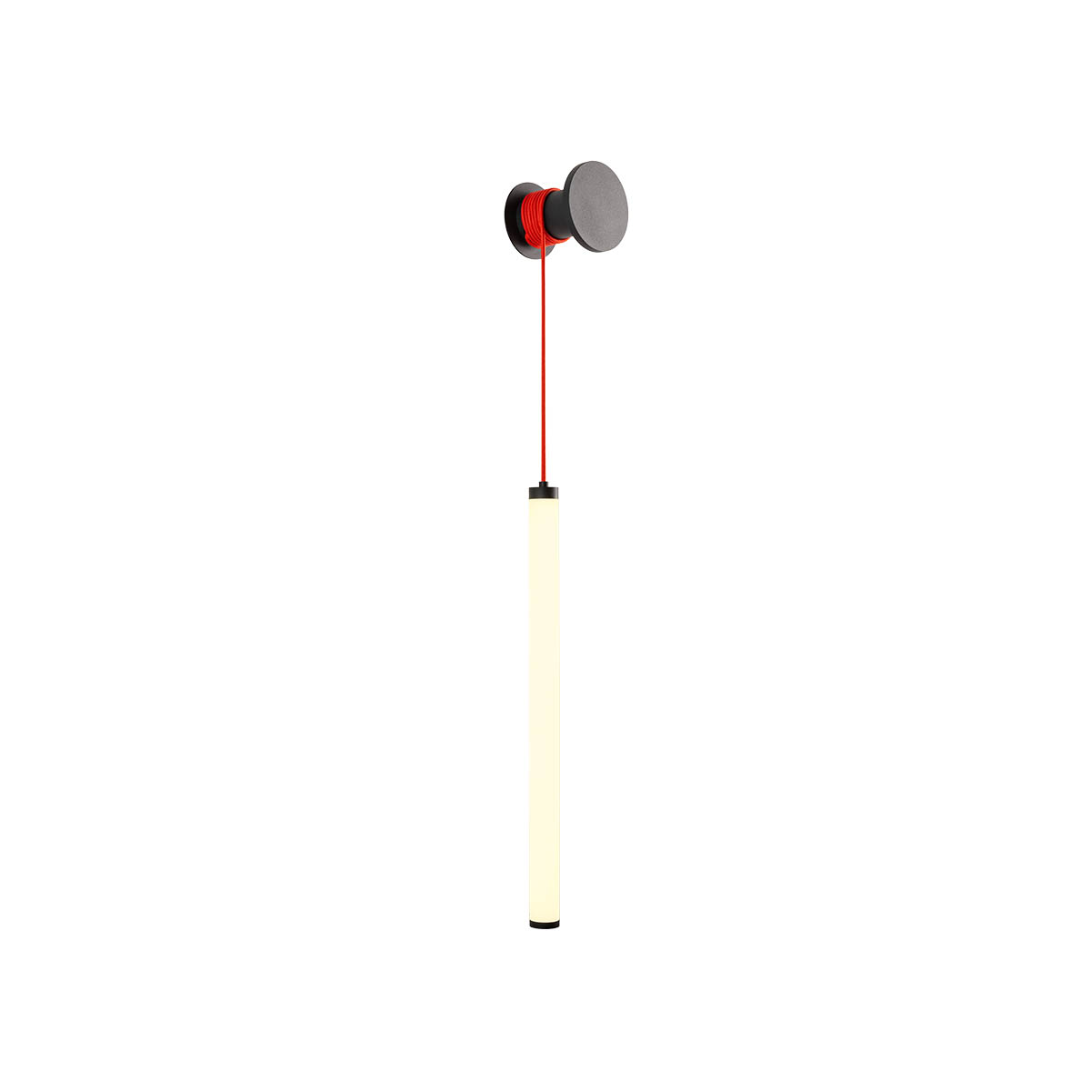 Redo Designové nástěnné LED svítidlo SWING, v.39cm, opálové Barva: Černá