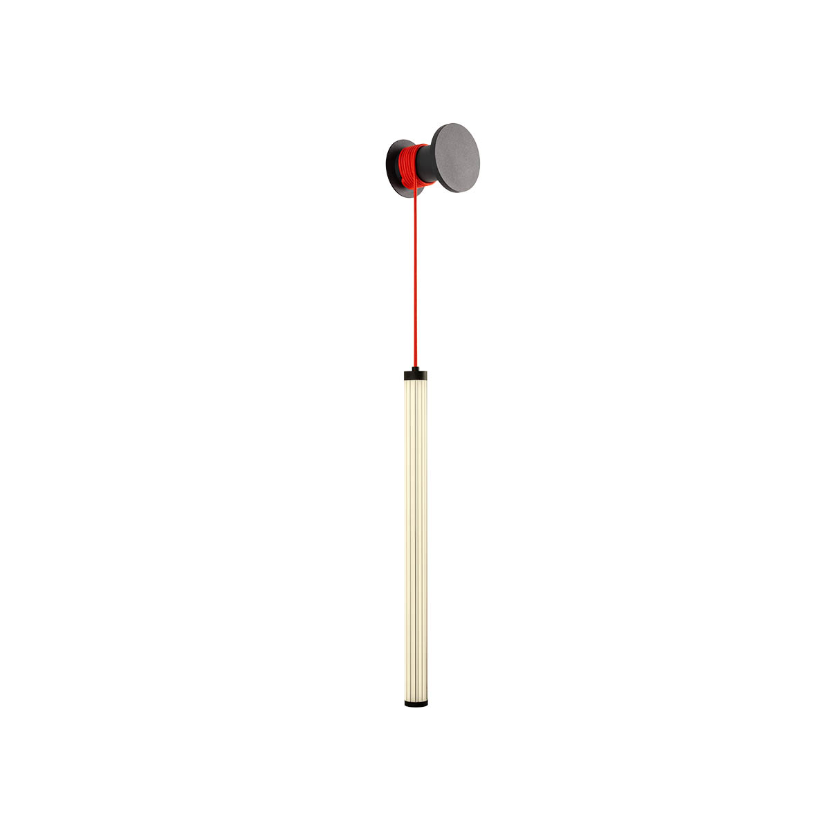 Redo Designové nástěnné LED svítidlo SWING, v.39cm, strukturované Barva: Černá