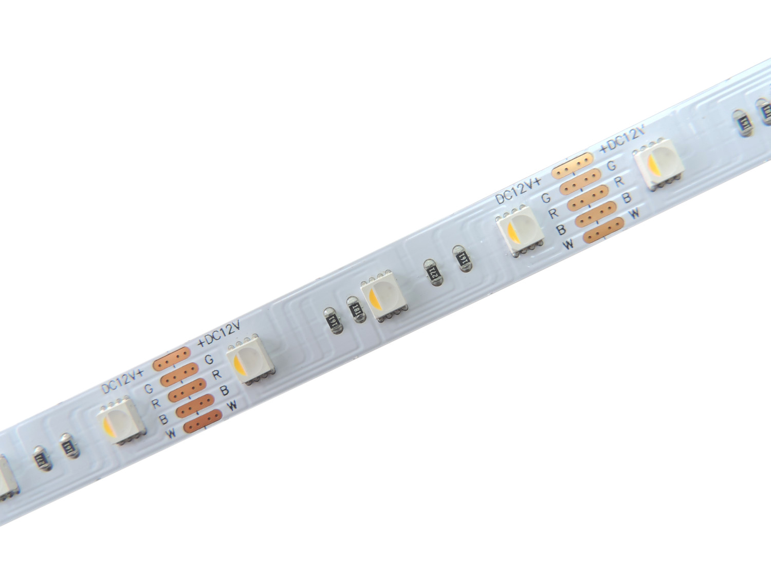 RGBW LED pásek 4v1, 19,2W/m, RGB+bílá, 10mm, PROFI, 12V, IP20, 60LED/m, 4040
