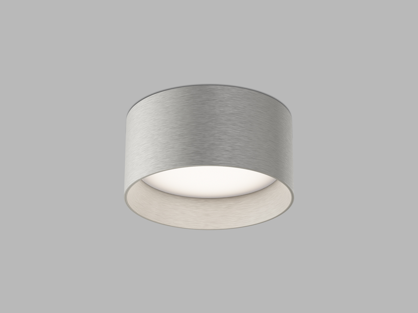 Levně Led2 Stropní LED svítidlo ZETA ON M, 25W, ⌀ 14 cm Barva: Nikl, Teplota světla: 2700K, Stmívání a řízení: Casambi