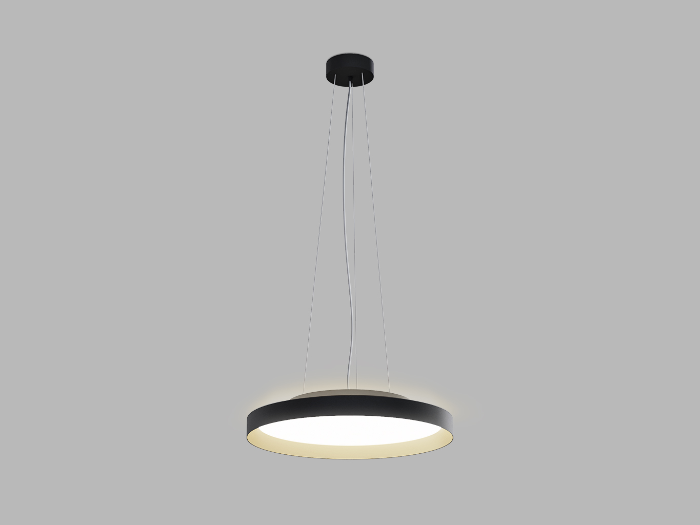 Led2 Závěsné LED svítidlo MOON P- Z, ø 40 cm Barva: Černo zlatá, Stmívání: ZigBee TW