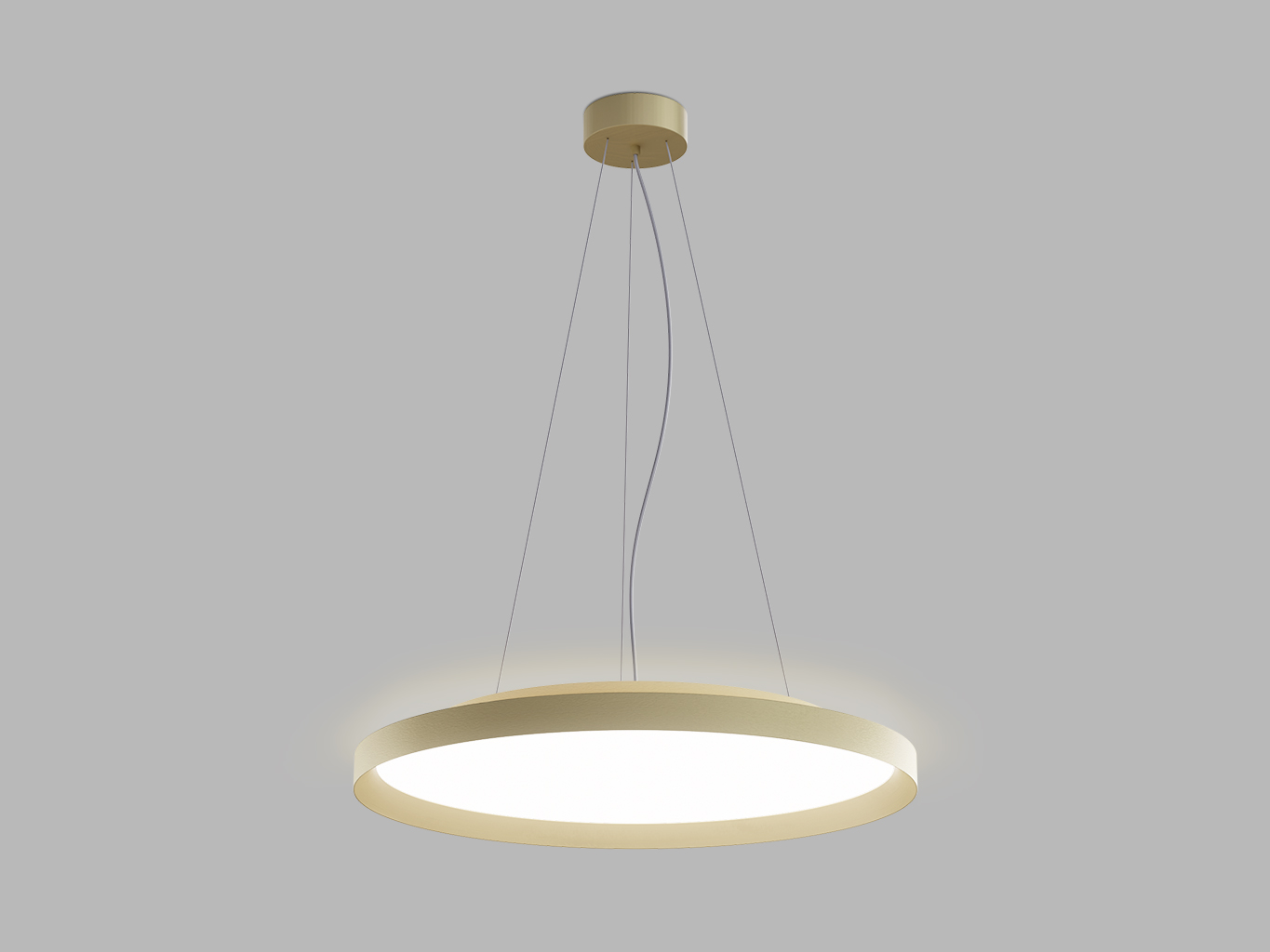 Led2 Závěsné LED svítidlo MOON P- Z, ø 60 cm Barva: Broušené zlato, Stmívání: Casambi TW