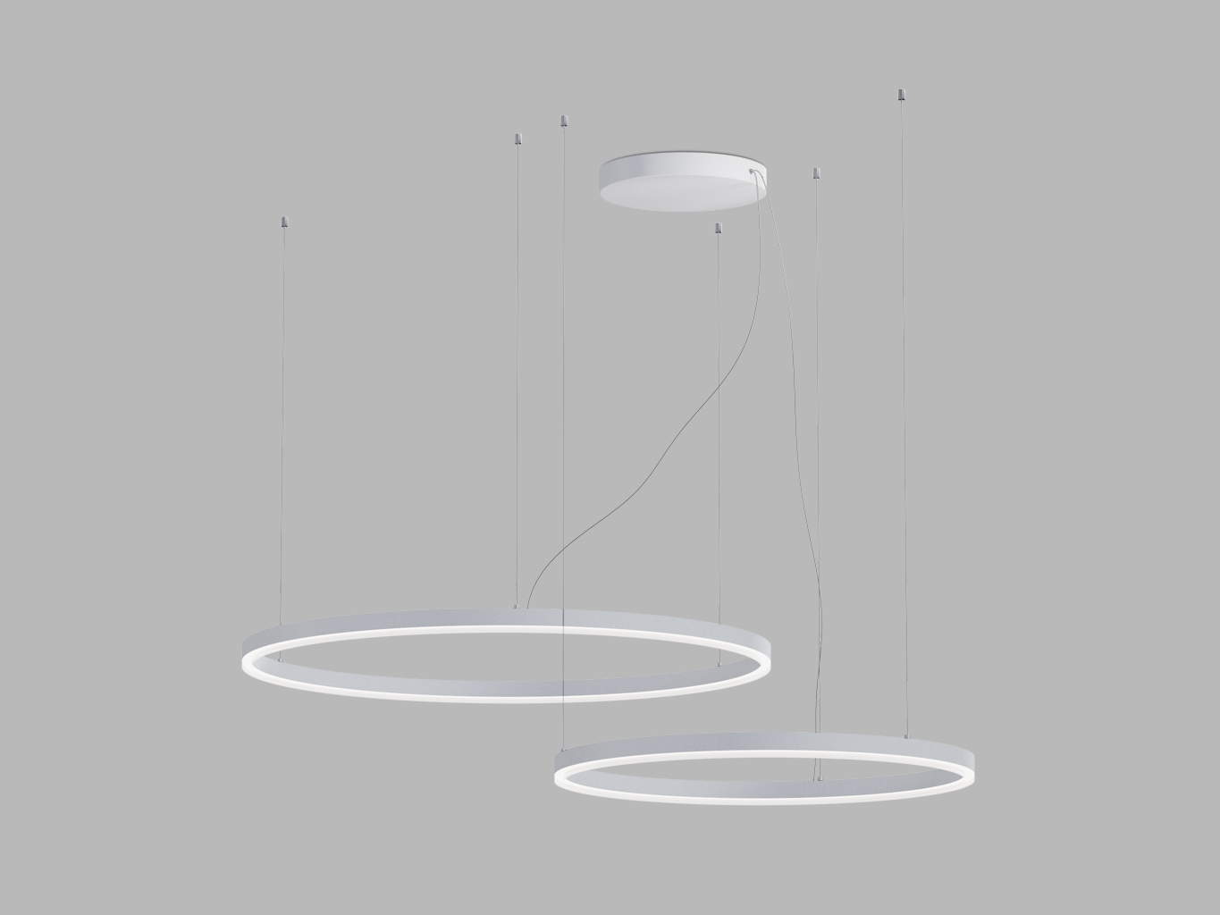 Led2 Závěsné LED svítidlo CIRCLE SET 2 Barva: Bílá, Stmívání: TRIAC