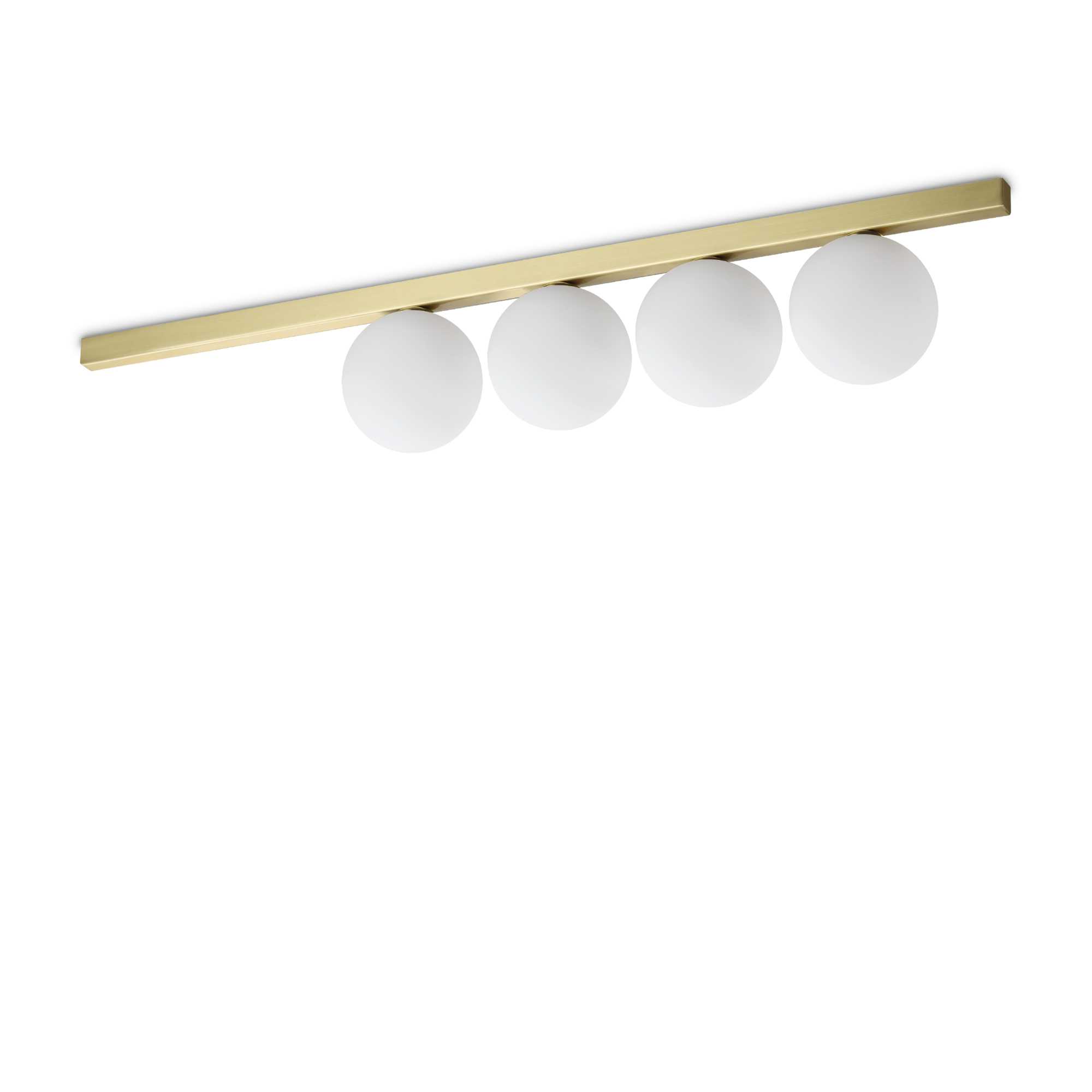 Ideal Lux Designové stropní/nástěnné svítidlo BINOMIO 4xG9 Barva: Mosaz