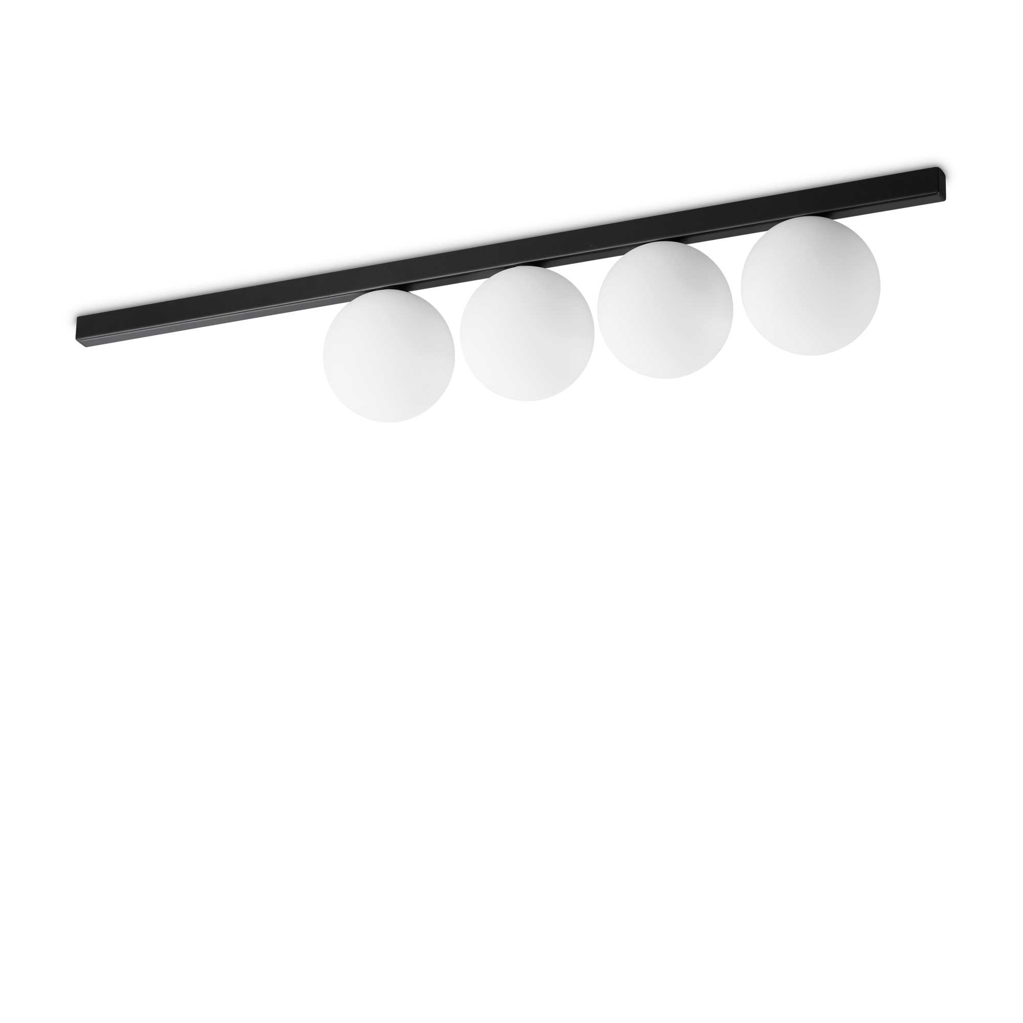 Ideal Lux Designové stropní/nástěnné svítidlo BINOMIO 4xG9 Barva: Černá
