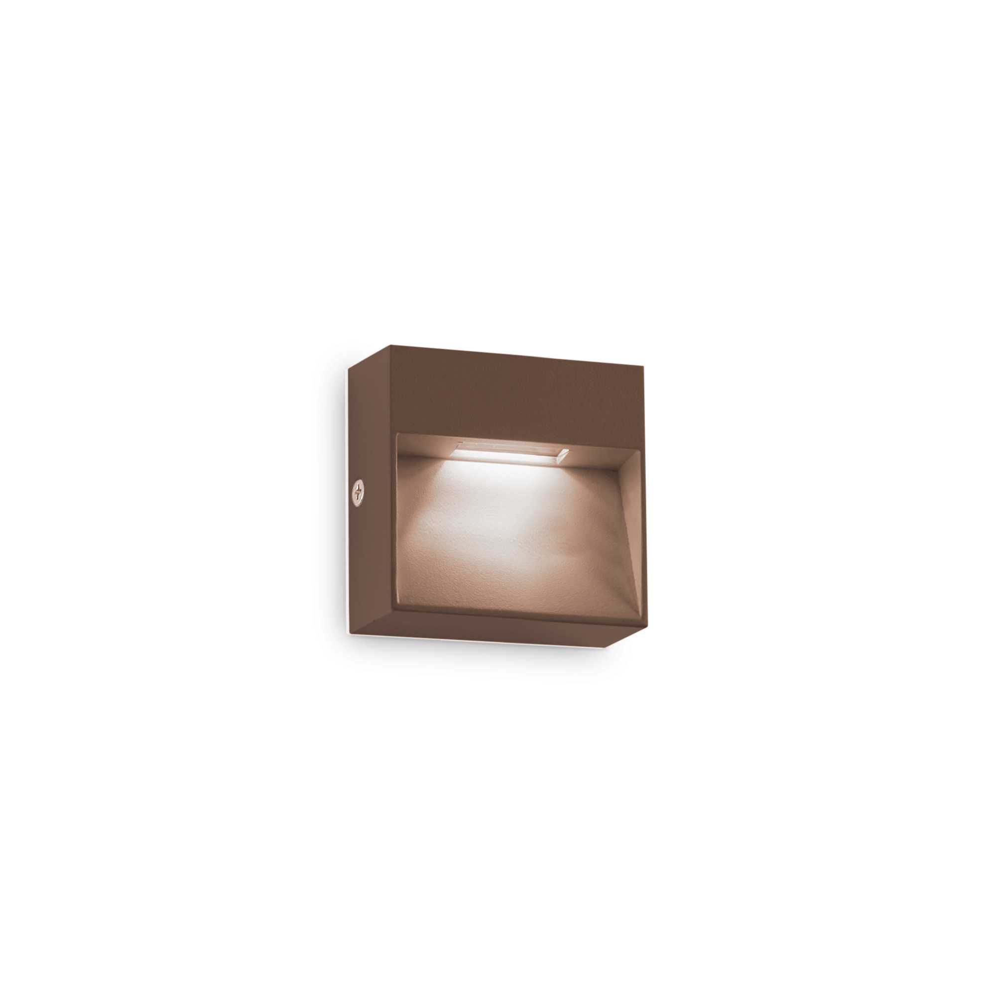 Ideal Lux Venkovní nástěnné LED svítidlo DEDRA v.10cm Barva: Hnědá