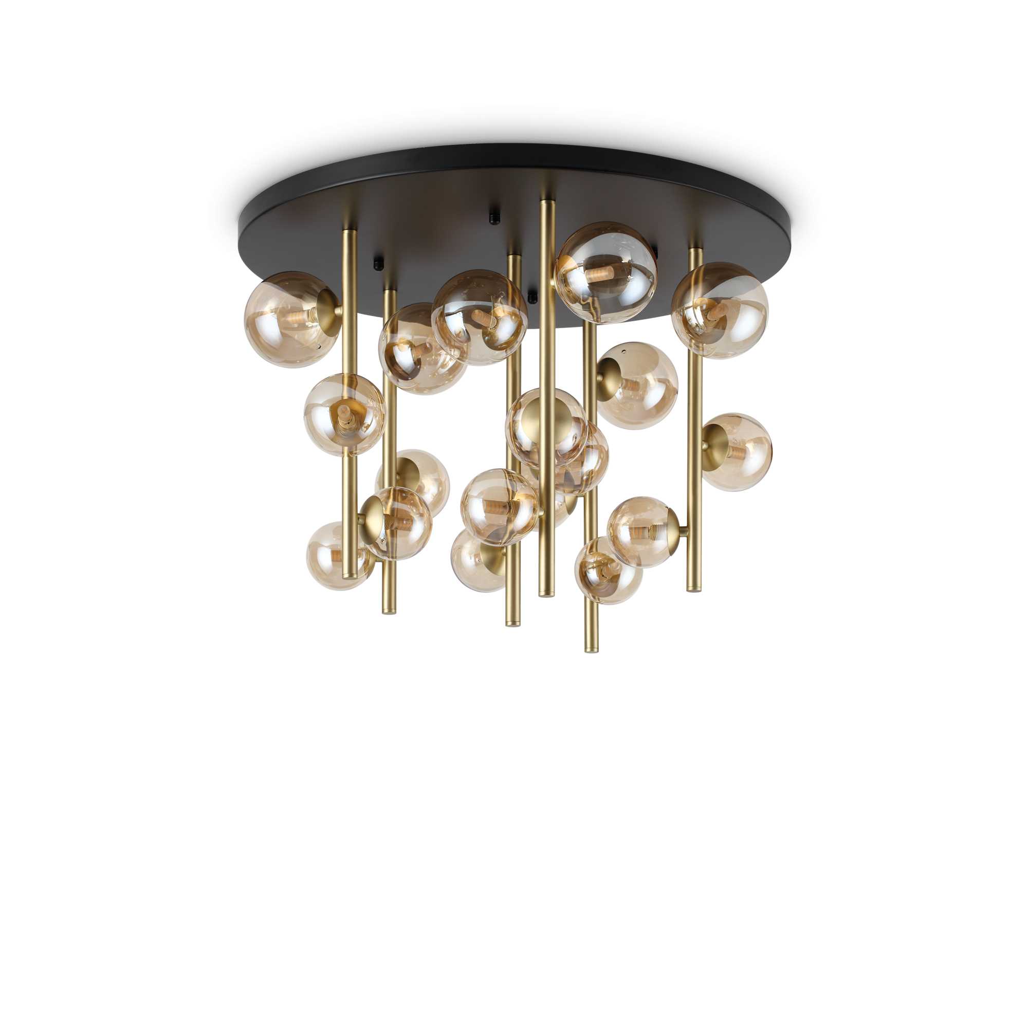 Ideal Lux Designové stropní svítidlo PERLAGE 18xG9 Barva: Jantar