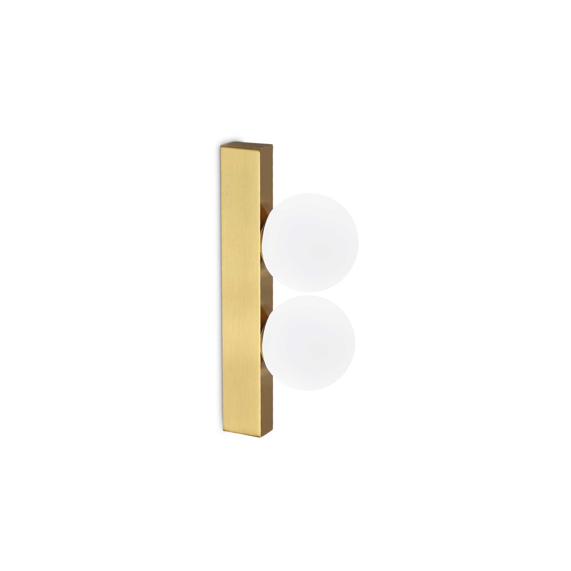 Ideal Lux Designové nástěnné/stropní LED svítidlo PING PONG Barva: Mosaz