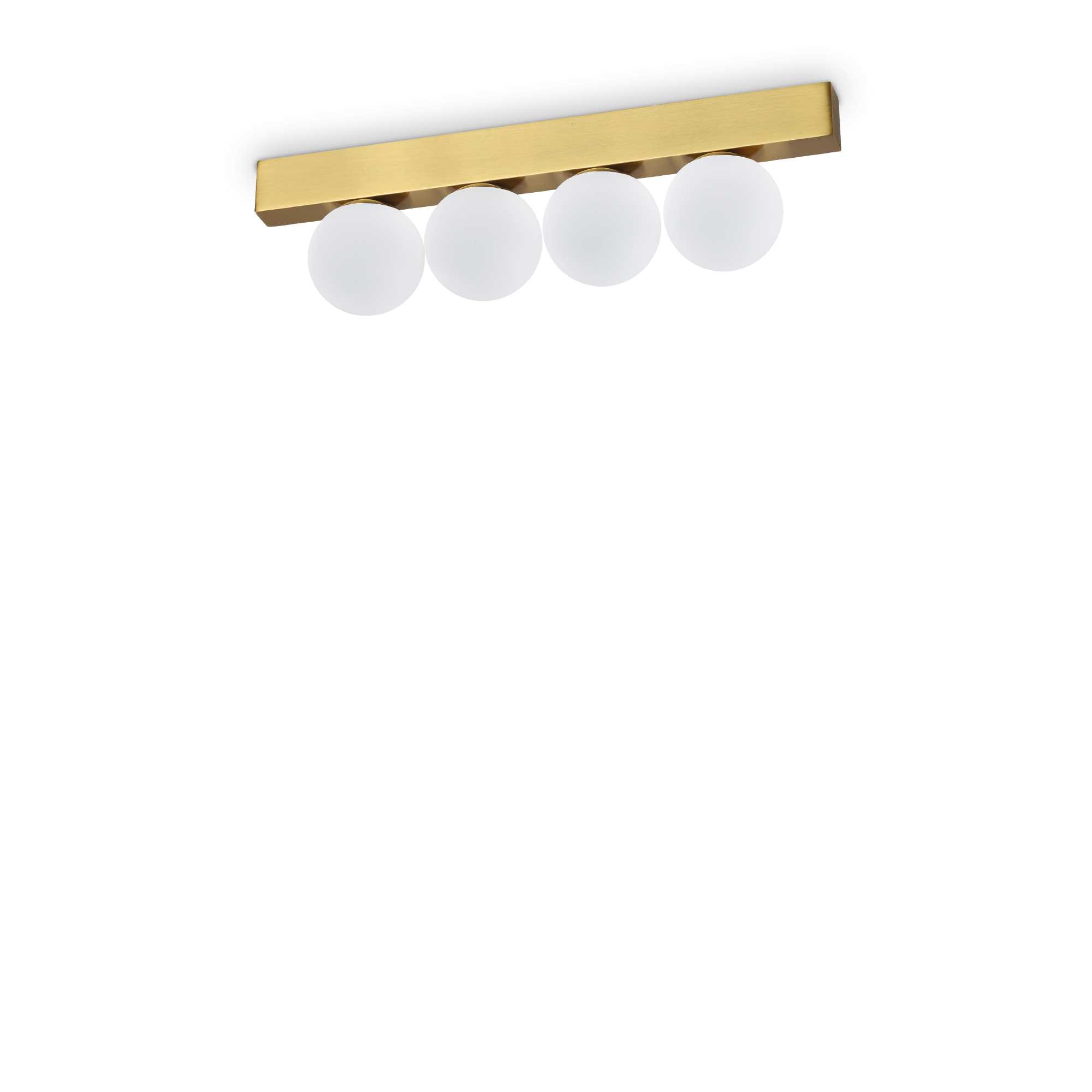 Ideal Lux Designové nástěnné/stropní LED svítidlo PING PONG Barva: Mosaz