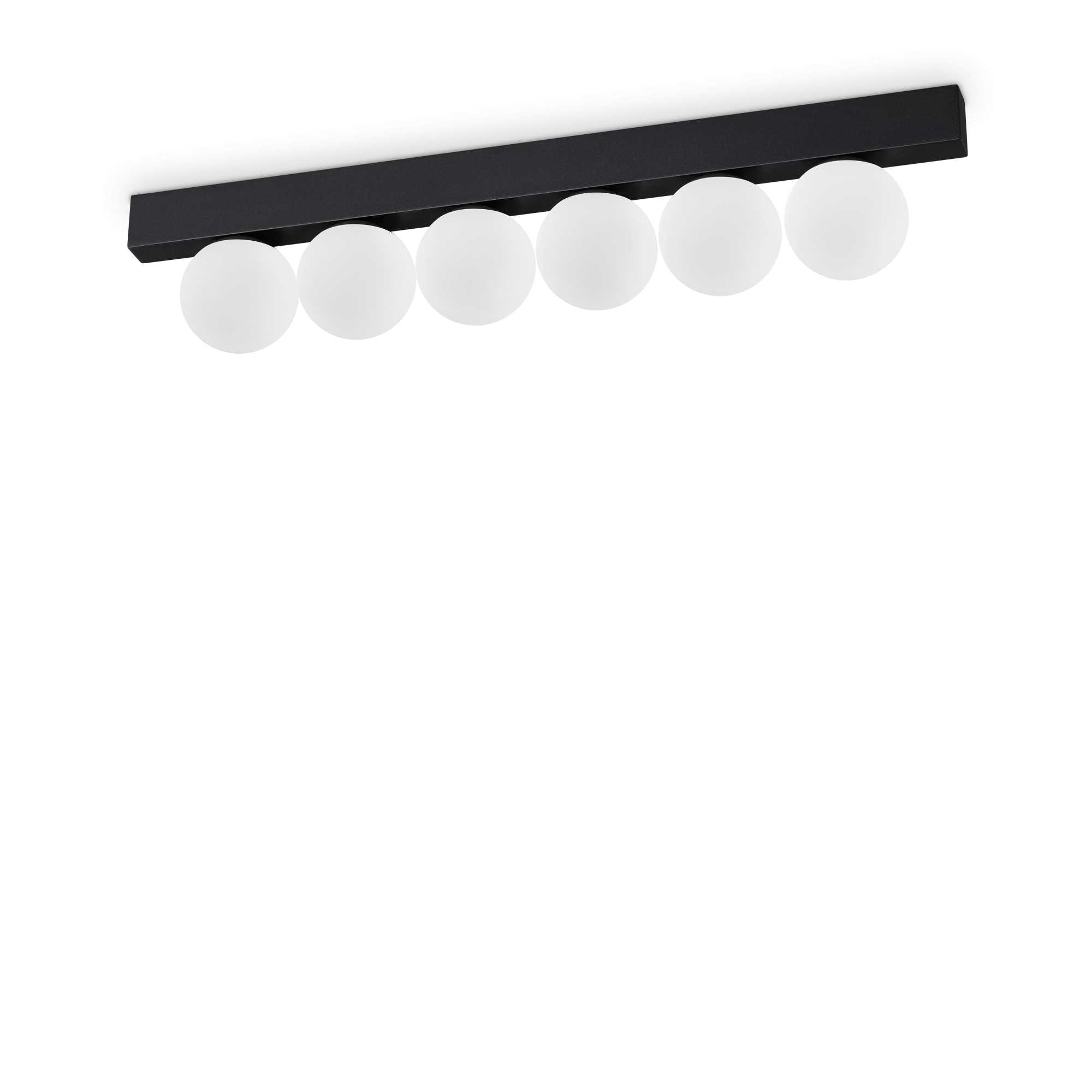 Ideal Lux Designové nástěnné/stropní LED svítidlo PING PONG Barva: Černá