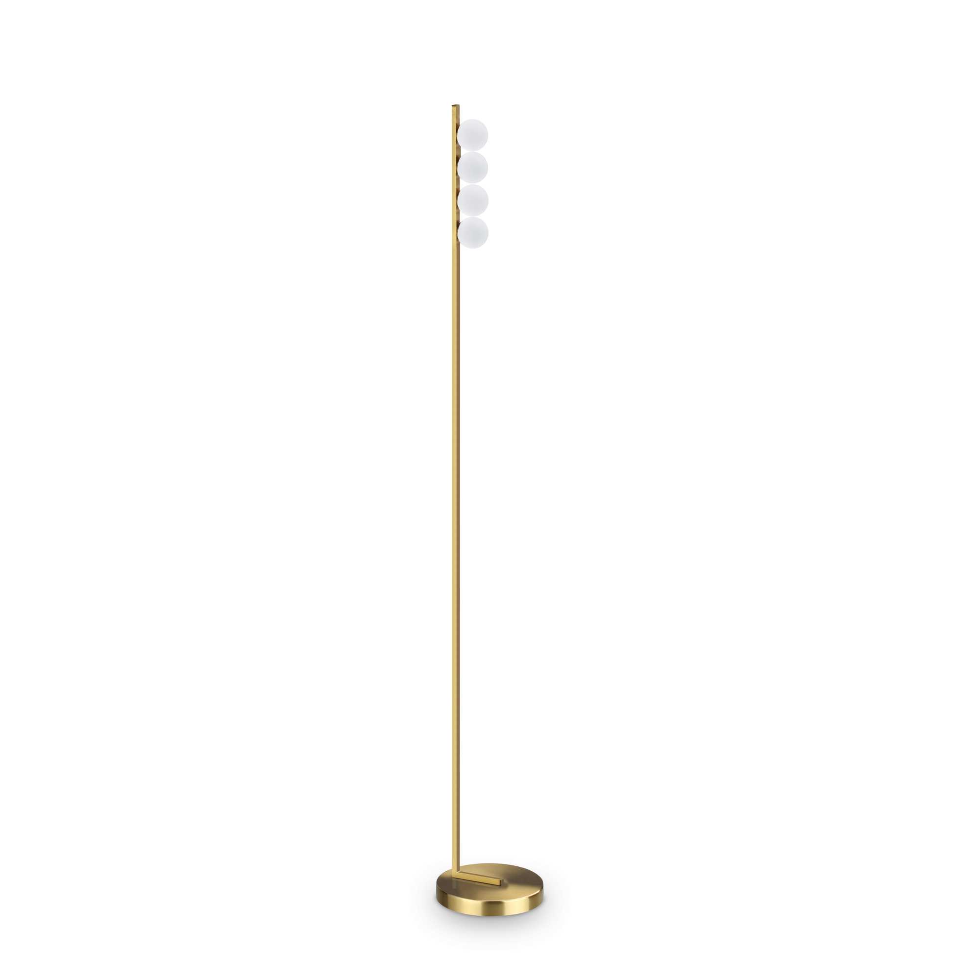 Ideal Lux Designová stojací LED lampa PING PONG Barva: Mosaz