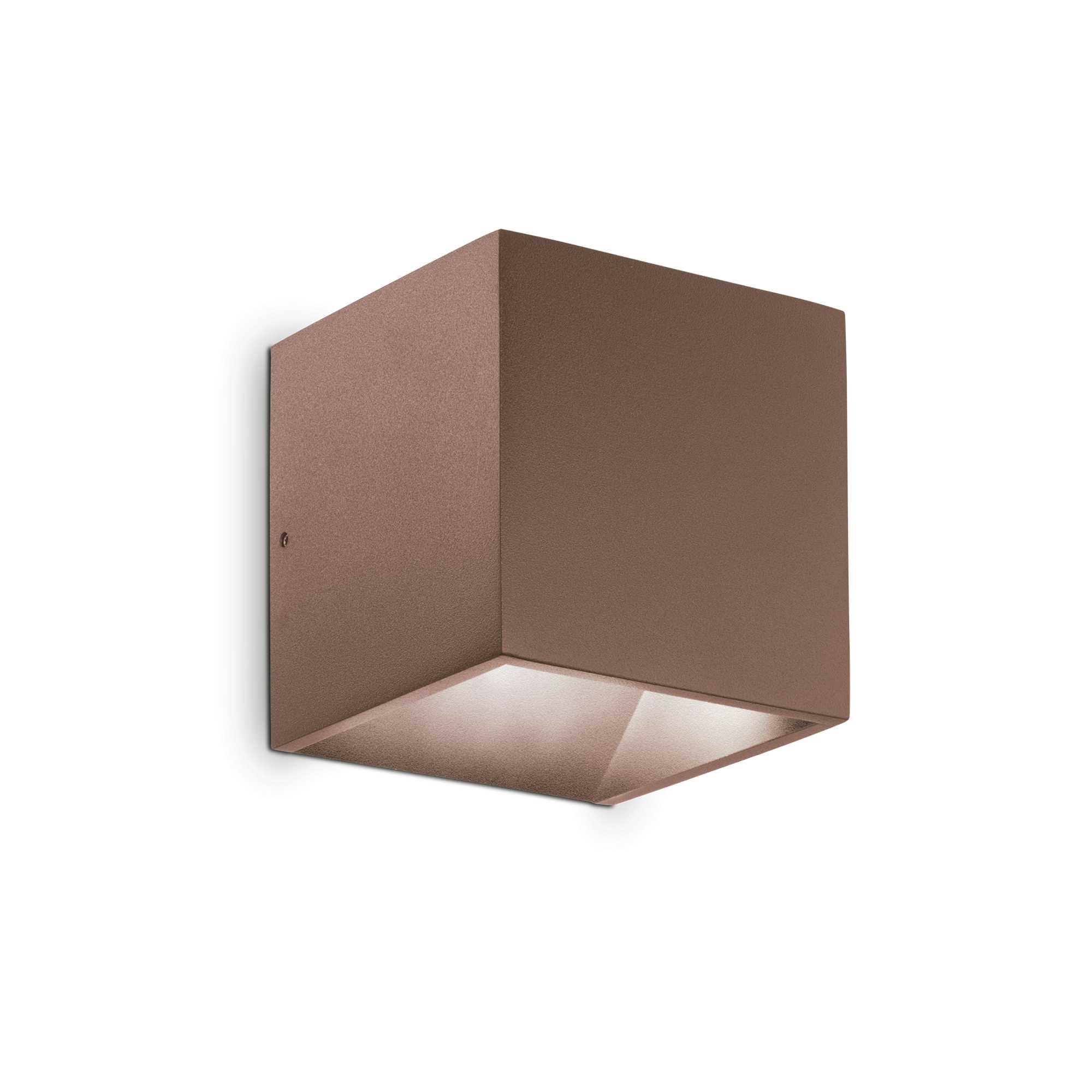 Ideal Lux Venkovní nástěnné LED svítidlo RUBIK Barva: Kávová, Teplota světla: 4000K - denní bílá