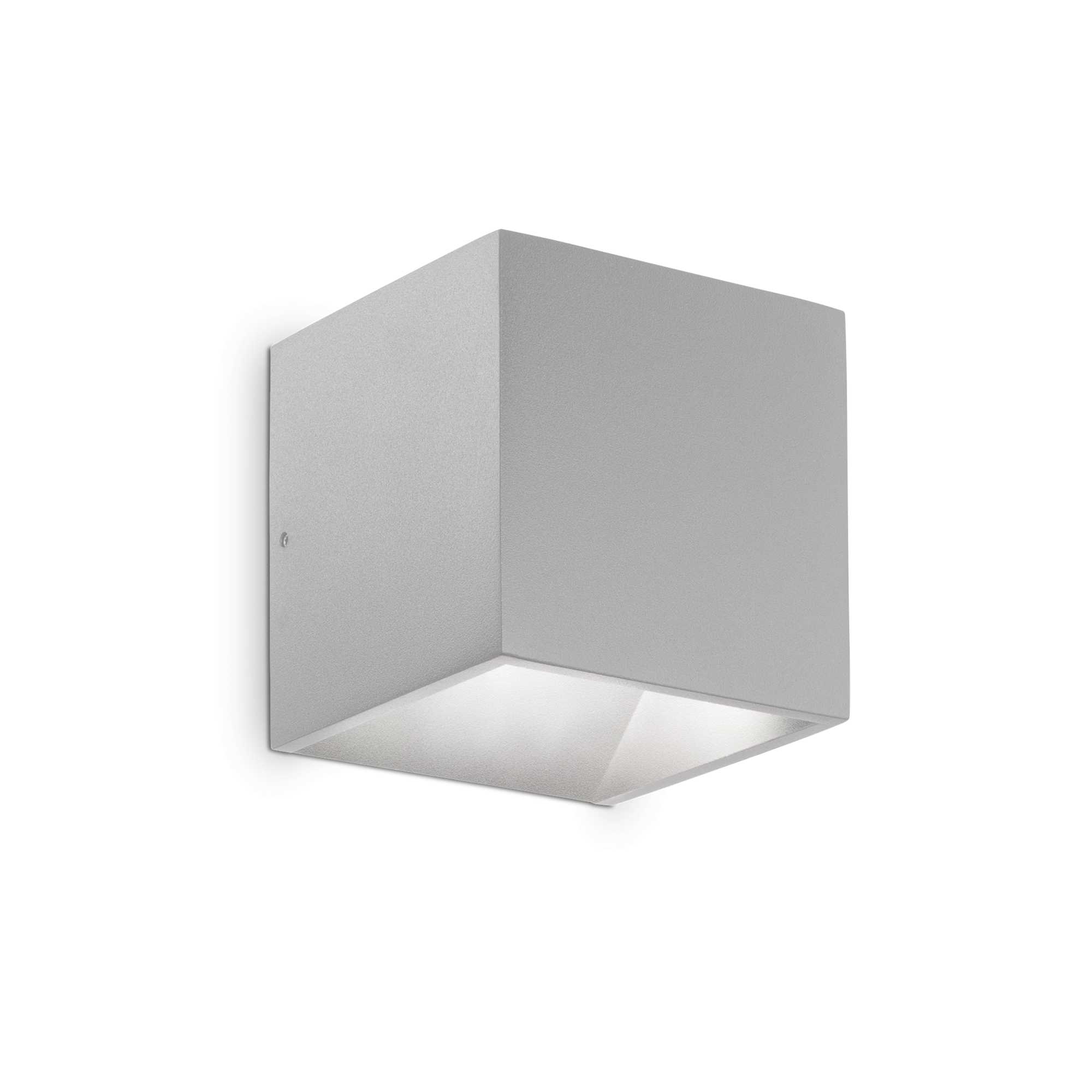 Ideal Lux Venkovní nástěnné LED svítidlo RUBIK Barva: Šedá, Teplota světla: 3000K - teplá bílá