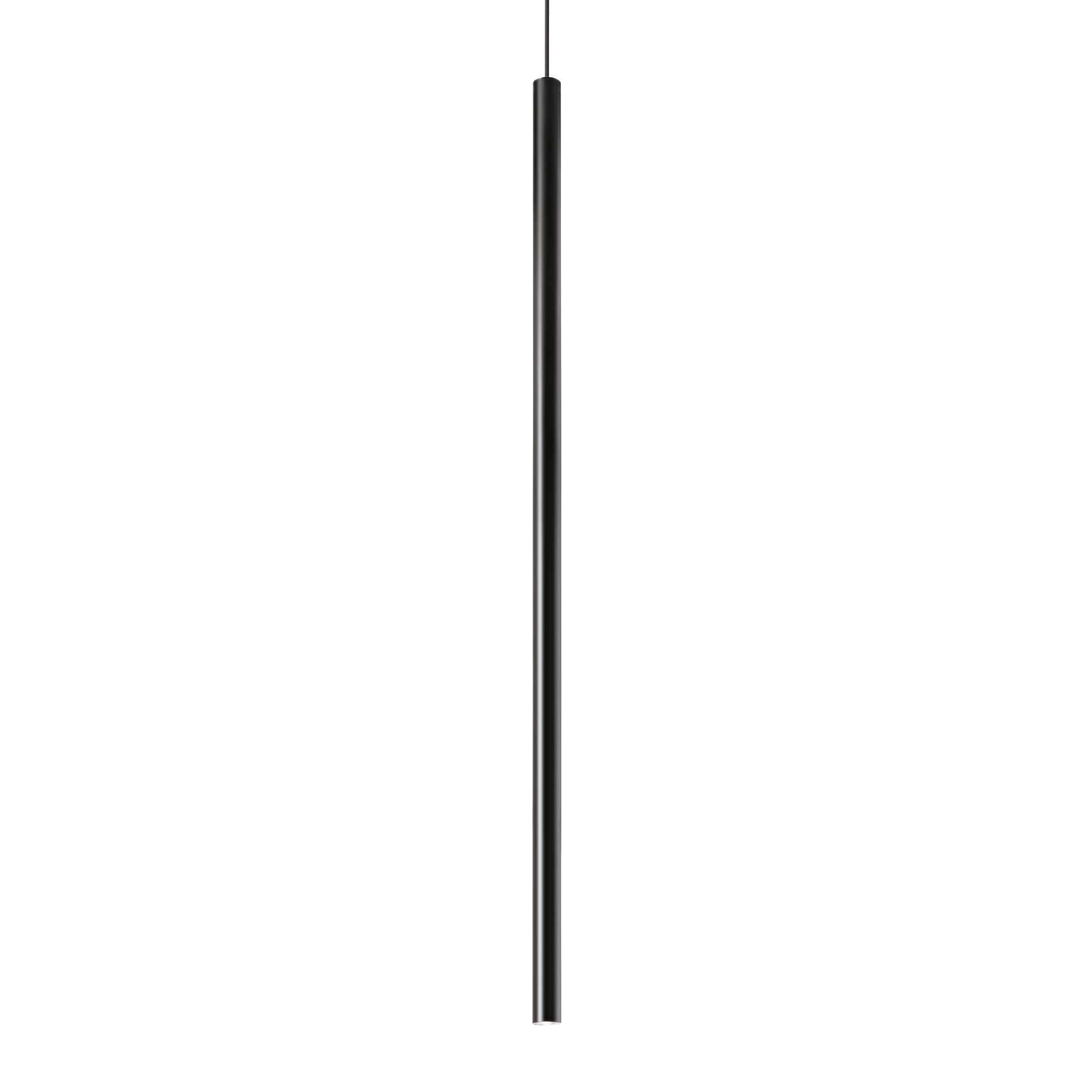 Ideal Lux Závěsné LED svítidlo ULTRATHIN round, v.100cm Barva: Černá, Stmívání, řízení: bez stmívání